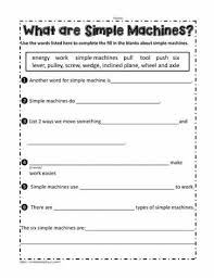 Simple machines can change the _ of force needed to do something. What Are Simple Machines Worksheets