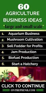 60 Profitable Agriculture Business Ideas Ontreprenr Agriculture Business Agriculture Business Management Degree