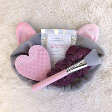 Spa Facial Kit Kitty Cat Headband And Deep Pore Cleansing Etsy In 2020 Bentonite Clay Mask Bentonite Clay Facial Spa