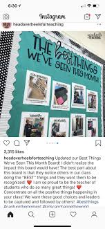 Best Things Board Recognizing Students For Generosity Honesty Hard Work Etc Classroom Culture Classroom Community School Classroom