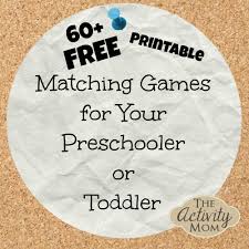 Color matching game for toddlers. The Activity Mom Free Printable Matching Games