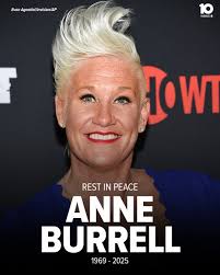 Food Network host Anne Burrell has died at 55. She was best known as the  longtime host of "Worst Cooks in America."  https://www.10tv.com/article/news/nation-world/anne-burrell-food-network-star-dead-at-55/507-d6898ae4-1dd6-4bc0-af42-f8c3a7949175  ...