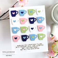 Mugs + Hearts Birthday Card