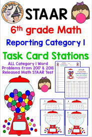 • today we are taking on the algebra 1 staar test. Staar 6th Grade Math Reporting Category 1 Task Card Stations Word Problems Gum Ball Machines Key In 2021 Task Cards Staar Math Math