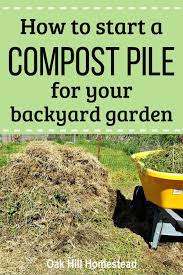 How To Start A Compost Pile In Your Backyard How To Make Compost Making Mulch Compost