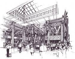 Mandalay Bay And Luxor Are Owned By The Mgm There Was A Need To Provide An Indoor Connection To Ke Architecture Drawing Architecture Sketch Perspective Sketch