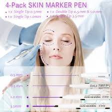 Amazon.com: Surgical Skin Marker Pen 4-Pack Professional Sterile Tip Tattoo  Stencil Markers Pen Scribes Purple, Individually Wrapped (Tip Size: ...