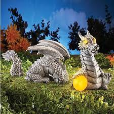 Amazon Com Solar Dragon Garden Sculpture Patio Lawn Garden Dragon Garden Lawn Art Garden Statues