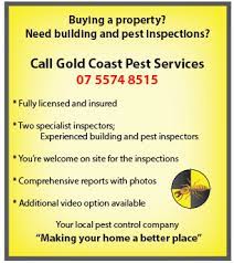 Pest control helps to manage a range of pests. What S Involved In A Pre Purchase Building And Pest Inspection Gold Coast Pest Services