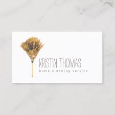 Maybe you would like to learn more about one of these? Watercolor Feather Duster Home Cleaning Service Business Card J32 Design