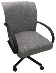 They also have a tilt mechanism to support your weight while making sure that your posture. Swivel Caster Dining Chair On Wheels Mojave Gray Black Contemporary Dining Chairs By Tobias Designs