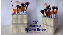 DIY | Makeup Brushes Holder | Pearl Room Decorating Ideas | Storage Box  Cardboard | Cardboard Ideas