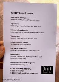 See 33 photos from 404 visitors about pork ribs, lively, and clams. Review Family Brunch At Drift Dining Bar Happy Go Kl