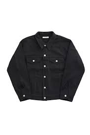 old joe co summer french collar jean jacket ink black ミリタリージャケット ジャケット 襟