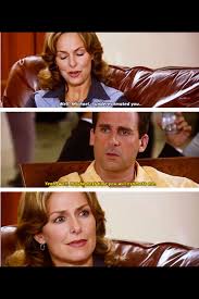 Well Michael I Underestimated You Yeah Well Maybe Next Time You Will Estimate Me Michael And Jan Hahaha Lo Office Humor The Office Show The Office