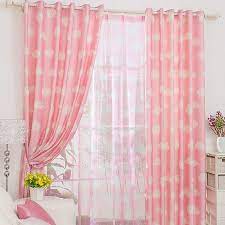 Casual Clouds Patterned Good Girls Pink Curtains Girl Curtains Girls Room Curtains Cool Curtains