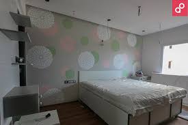 This is a great color concept for a smaller master bedroom or even a guest bedroom since the colors are so prominent, they basically act as décor within themselves. Latest Wall Painting Projects Best Wall Painting Ideas Aapkapainter