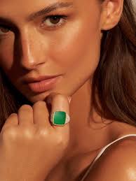 Bague Kara Onyx vert