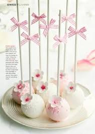 Cake Pops Are A Great And Unique Way To Have Cake But Travel Around With It And They Are Just So Cute Lux Wedding Cake Pops Flower Cake Pops Pink Cake