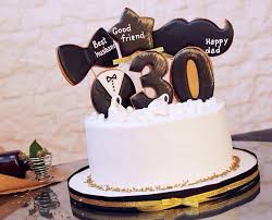 Visit the buttercake factory now! Black Tie Style3 0 Birthday Cake For Him 30th Birthday Cakes For Men Cake For Boyfriend