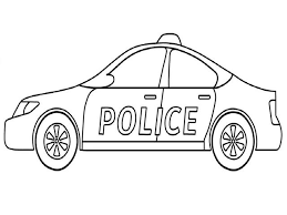 Cara menggambar mobil polisi belajar menggambar 13. Gambar Mobil Polisi Untuk Mewarnai Anak Tk