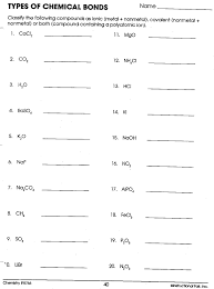 Answer all questions in your notebook. Ionic And Covalent Bonds Lewis Structure Worksheet Amashusho Images