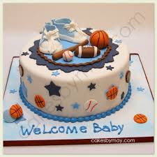 Baby Shower Cake Ideas Sports Theme Sports Baby Shower Football Baby Shower Baby Shower Cakes For Boys
