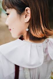 Poppy blouse detachable fake collar shirt