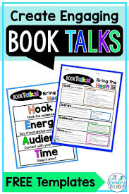 Free Templates To Create Engaging Book Talks In 2020 Book Talk Teaching Reading Elementary Reading