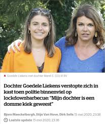 Goedele liekens studeerde destijds psychologie, céleste volgt nu neuropsychologie in maastricht. Kipweg On Twitter Ontzettend Jammer Dat Ons Mama Mijn Identiteit Zomaar Op Straat Gooit Maar Goed De Geruchten Zijn Waar Ik Ben Inderdaad De Dochter Van Goedele Liekens Https T Co Mekxt5f3jt