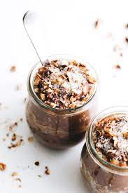 German Chocolate Overnight Oats Recipe Chocolate Overnight Oats German Chocolate Sweet Breakfast