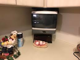 While many people have moved away from having a traditional television in their kitchen, opting instead to use smartphones and tablets, new smart displays give you the best of both. My Grandma S Under The Counter Tv Watched A Lot Of 90s Tv Shows On This Bad Boy Rca Tv Oldschoolcool