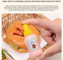 Holloyiver Mini Ketchup Bottle, 25ml Plastic Condiment Squeeze Bottles,  Refillable Ketchup Soy Sauce Honey Salad Dressing Container Bottles with  Screw ...