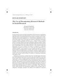 The research paradigm not only guides the selection of data gathering and analysis methods but also the choice of competing methods of theorizing (sayer 1992). Pdf The Use Of Documentary Research Methods In Social Research