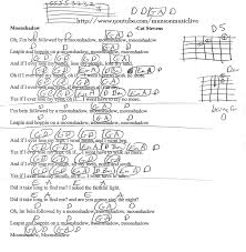 Moonshadow Cat Stevens Guitar Chord Chart Just Lyrics Lyrics And Chords Guitar Songs