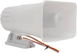 Electric Security Siren Dual Tone Wired Alarm Siren Horn ...