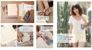 Najczęstszy materiał son tee shirt to ceramika. Diy 15 Idees Pinterest Pour Customiser Vos T Shirts Cet Ete