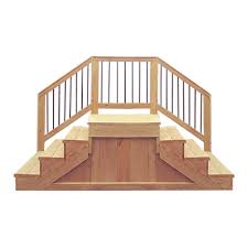 Jack & Jill Wood Steps with 40" x 40" Platforms