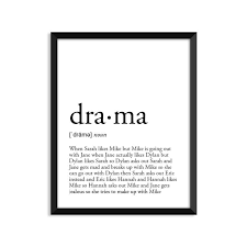 Drama Definition Romantisch Worterbuch Kunstdruck Buro Etsy In 2020 Aesthetic Words Funny Definition Drama Definition