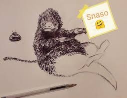 Un Simpatico Personaggio Di Animali Fantastici Disegnato Dal Mio Ragazzo Animali Fantastici Animali Harry Potter