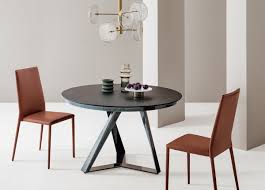 Ideally, i would like to use a sideboard on the solid 12' wall since it is the focal wall from the foyer. Bontempi Millennium Extending Round Dining Table Bontempi Tables Bontempi Casa