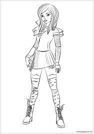 Click the disney descendants auradon coronation audrey coloring pages to view printable version or color it online (compatible with ipad and android. Mal From Descendants Coloring Pages Descendants Coloring Pages Coloring Pages For Kids And Adults