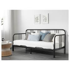 Fyresdal Daybed With 2 Mattresses Black Minnesund Firm Twin Ikea Day Bed Frame Fyresdal Ikea Bed