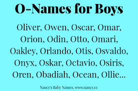 O Names For Baby Boys Baby Names Names Popular Baby Names
