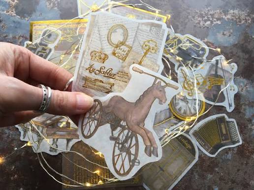 Victorian Nostalgia' gold foil sticker collection for journaling & scrapbooking &ndash; BluebellHillCrafts