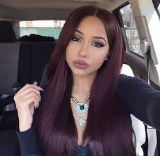 #burgundy hair #purple flowers #portrait photography #expressive #shoulders #skin #emotive #uploads #throwback #burgundy hair #dyed hair #me #my body #cute #tummy #thighs. 53 Exclusive Burgundy Hair Color Ideas For Alluring Tresses Hair Color Burgundy Hair Color For Brown Skin Black Cherry Hair