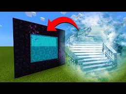 How To Make A Portal To The Heaven Dimension In Minecraft Youtube Minecraft Portal Minecraft Plans Minecraft