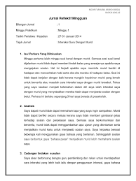 Pada kegiatan pendalaman materi usaha. Contoh Jurnal Refleksi Descar 2 Cute766
