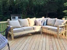 This diy modern outdoor sofa sectional can be made with basic tools. One Arm 2x4 Outdoor Sofa Sectional Piece Ana White