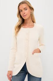 Cream Sabrina Cardigan | POSSE